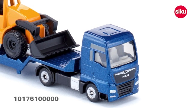 Siku MAN Truck with Backhoe Loader : Amazon.co.uk: Toys & Games